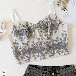 Shein Zipper Back Crop Top